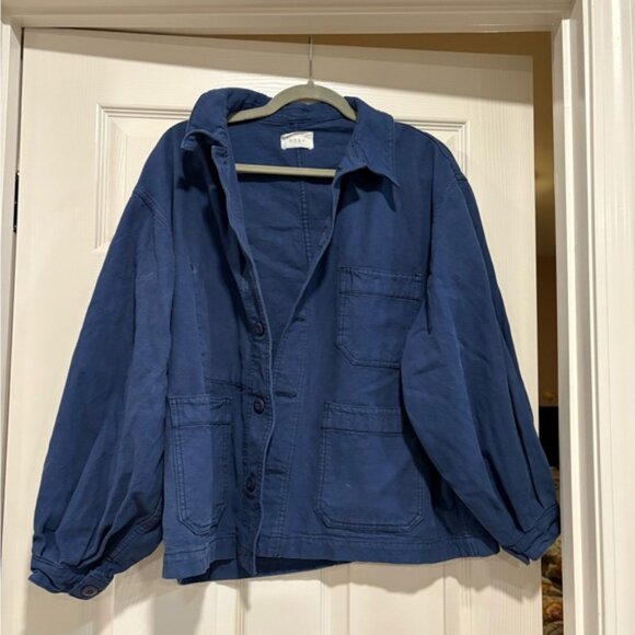 Doen Navy Utility Jacket – Size S – Cotton Workwear - Picture 1 of 3